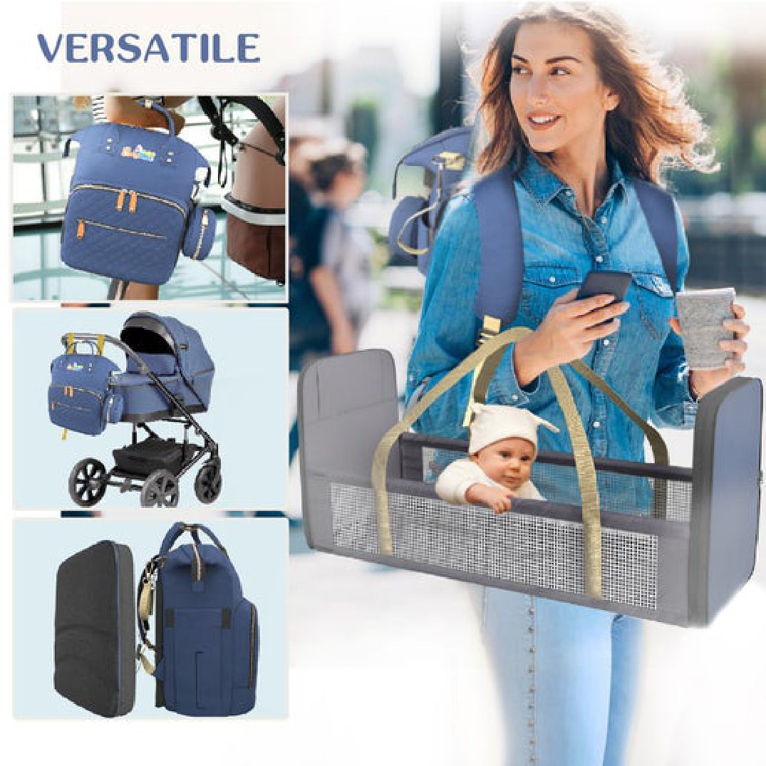 Sac à langer bleu
